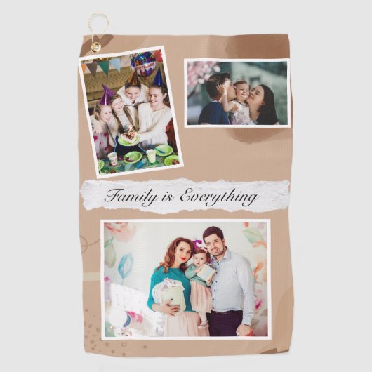 ファミリータオ最高のルでゴルフ ゴルフタオル (正面)