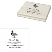 ファミリーダックファーム |エッグカートンスタンプ ラバースタンプ (押印)