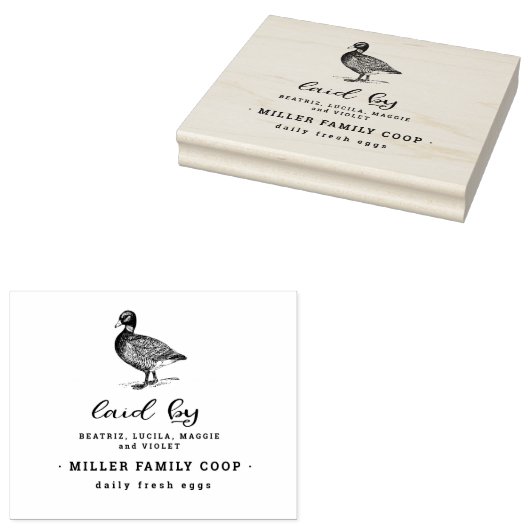 ファミリーダックファーム |エッグカートンスタンプ ラバースタンプ (押印)