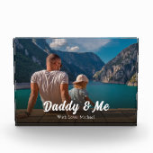 ファミリーダディ&ミー引用文シンプル フォトブロック (正面)