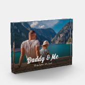 ファミリーダディ&ミー引用文シンプル フォトブロック (左)