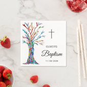 ファミリーツパーソナライズされたリーバプテスマ《キリスト教》洗礼式や命名式 スタンダードカクテルナプキン (インサイチュ)