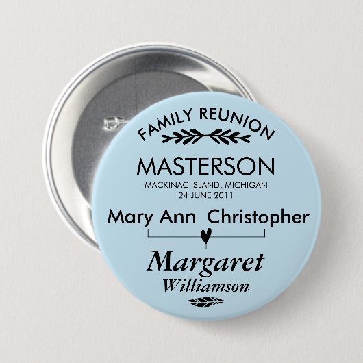 ファミリーツリーつながり懇親会ボタン 缶バッジ (正面&裏面)