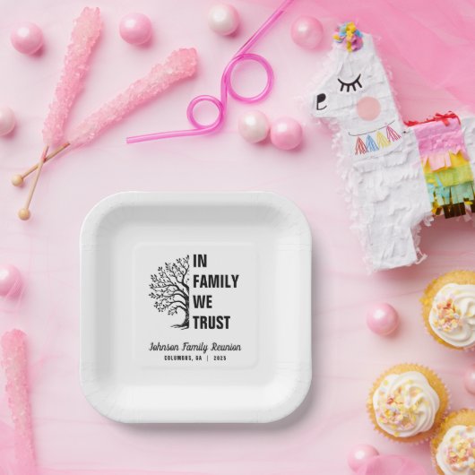 ファミリーツリーインファミリーワートトラスト懇親会 ペーパープレート (パーティー)