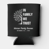 ファミリーツリーインファミリー私たちは信頼懇親会ブラック 缶クーラー (正面)