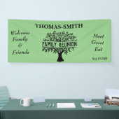 ファミリーツリーウェルカム懇親会選択カラーバナー 横断幕 (トレードショー)