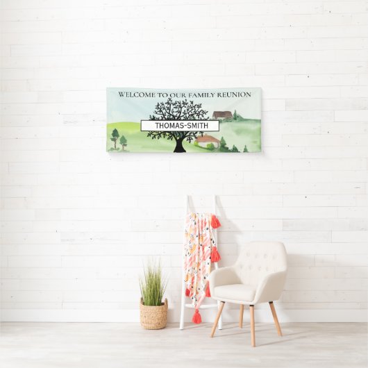 ファミリーツリーウェルカム懇親会選択カラー 横断幕 (インサイチュ)