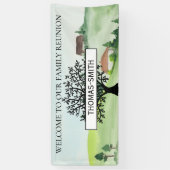 ファミリーツリーウェルカム懇親会選択カラー 横断幕 (縦)