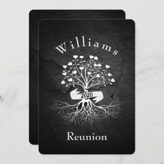 ファミリーツリーオンロック懇親会 招待状 (正面/裏面)