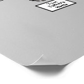 ファミリーツリーオーバルフォト縁どフローラタイトル灰色 ポスター (角)