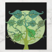 ファミリーツリーカスタムパーソナライズされたワインボトルラベル ワインラベル (シングルラベル)