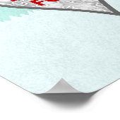 ファミリーツリーカスタム5フォトコラージュウィンターフロスト ポスター (角)