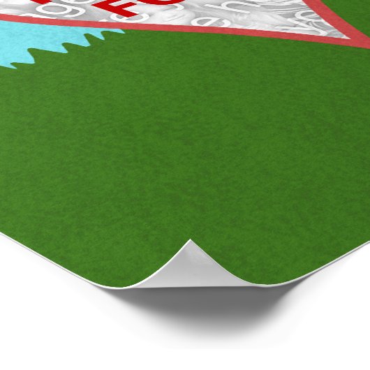 ファミリーツリーカスタム5フォトコラージュ夏葉の ポスター (角)