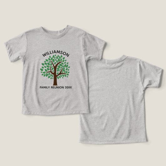 ファミリーツリーキュートカスタム懇親会パーティー (デザイン正面&裏面)