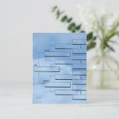 ファミリーツリーグラフポストカード ポストカード (スタンド正面)