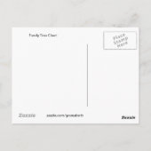 ファミリーツリーグラフポストカード ポストカード (裏面)