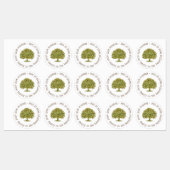 ファミリーツリージュエリー母の日ギフト、家族の引用文 ラベル (シート)