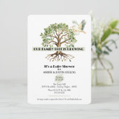 ファミリーツリーストークベビーシャワー招待状 招待状 (スタンド正面)