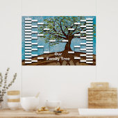 ファミリーツリーテンプレート ポスター (キッチン)