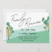 ファミリーツリーバーベキューピクニックファミリー懇親会 招待状 (正面)