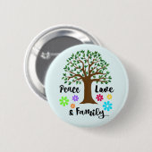 ファミリーツリーピースラブファミリー懇親会ラウンドプレゼント 缶バッジ (正面&裏面)