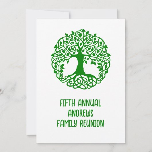 ファミリーツリーファミリー懇親会お祝い#2 招待状 (裏面)