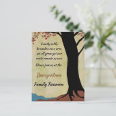 ファミリーツリーファミリー懇親会はがき ポストカード (スタンド正面)