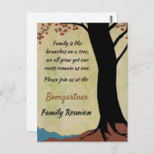 ファミリーツリーファミリー懇親会はがき ポストカード (正面/裏面)
