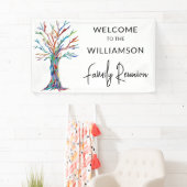 ファミリーツリーファミリー懇親会へようこそ 横断幕 (インサイチュ)