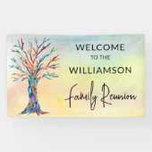 ファミリーツリーファミリー懇親会へようこそ 横断幕 (横)