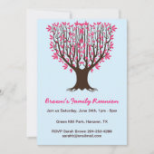 ファミリーツリーファミリー懇親会パーティの招待状 招待状 (正面)