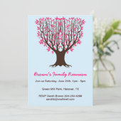 ファミリーツリーファミリー懇親会パーティの招待状 招待状 (スタンド正面)