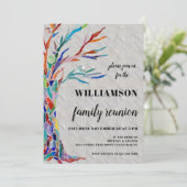 ファミリーツリーファミリー懇親会パーティの招待状 招待状 (スタンド正面)