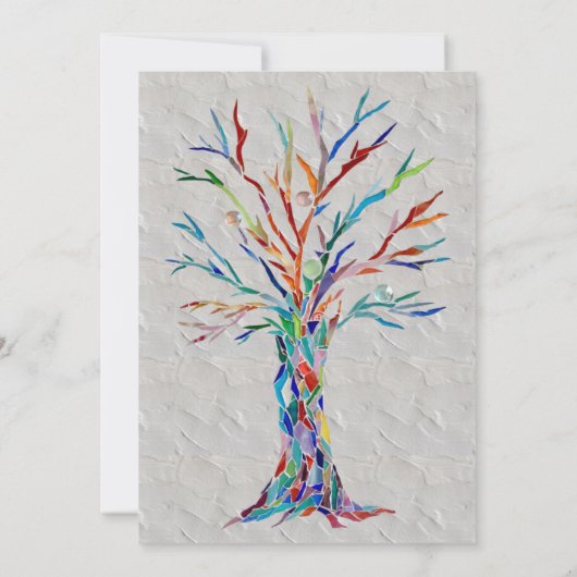 ファミリーツリーファミリー懇親会パーティの招待状 招待状 (裏面)