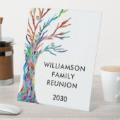 ファミリーツリーファミリー懇親会ペデスタルサイン 台座サイン (インサイチュ)