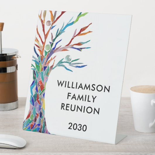 ファミリーツリーファミリー懇親会ペデスタルサイン 台座サイン (インサイチュ)