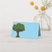 ファミリーツリーファミリー懇親会ホワイト文字名 プレイスカード (裏面)