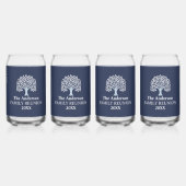 ファミリーツリーファミリー懇親会名前をカスタムする/日付 ガラス缶 (裏面)