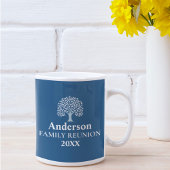 ファミリーツリーファミリー懇親会名前をカスタムする/日付 コーヒーマグカップ