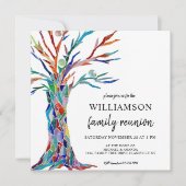 ファミリーツリーファミリー懇親会招待状 招待状 (正面)