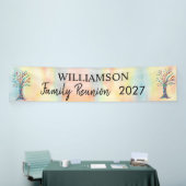 ファミリーツリーファミリー懇親会 カラフル 横断幕 (トレードショー)