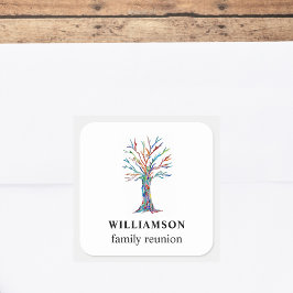 ファミリーツリーファミリー懇親会 スクエアシール