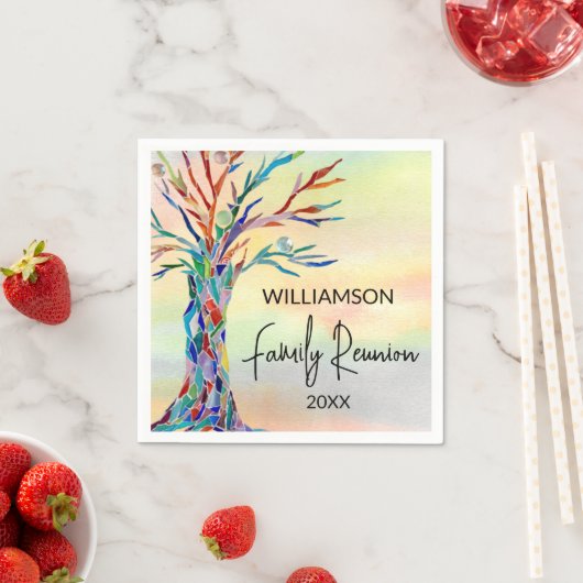 ファミリーツリーファミリー懇親会 スタンダードカクテルナプキン (インサイチュ)