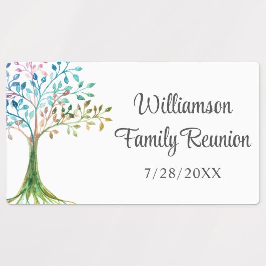 ファミリーツリーファミリー懇親会 ラベル (デザイン1)