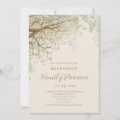 ファミリーツリーファミリー懇親会 招待状 (正面)