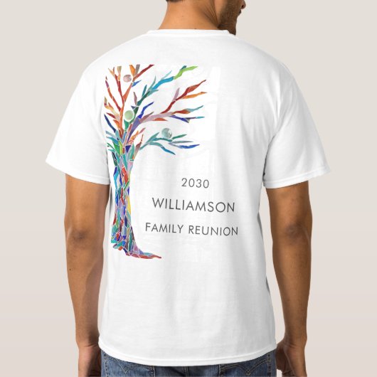 ファミリーツリーファミリー懇親会Tシャツ Tシャツ (裏面)