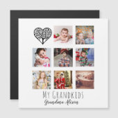 ファミリーツリーフォトコラージュおばあちゃんの祖母のギフト (正面/裏面)