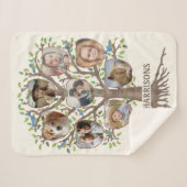 ファミリーツリーフォトコラージュ8写真名Lt Bege シェルパブランケット (正面(横))