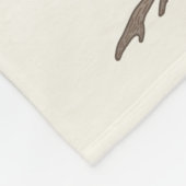 ファミリーツリーフォトコラージュ8写真名Lt Bege フリースブランケット (角)