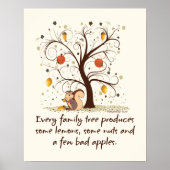 ファミリーツリーユーモアのポスター ポスター (正面)